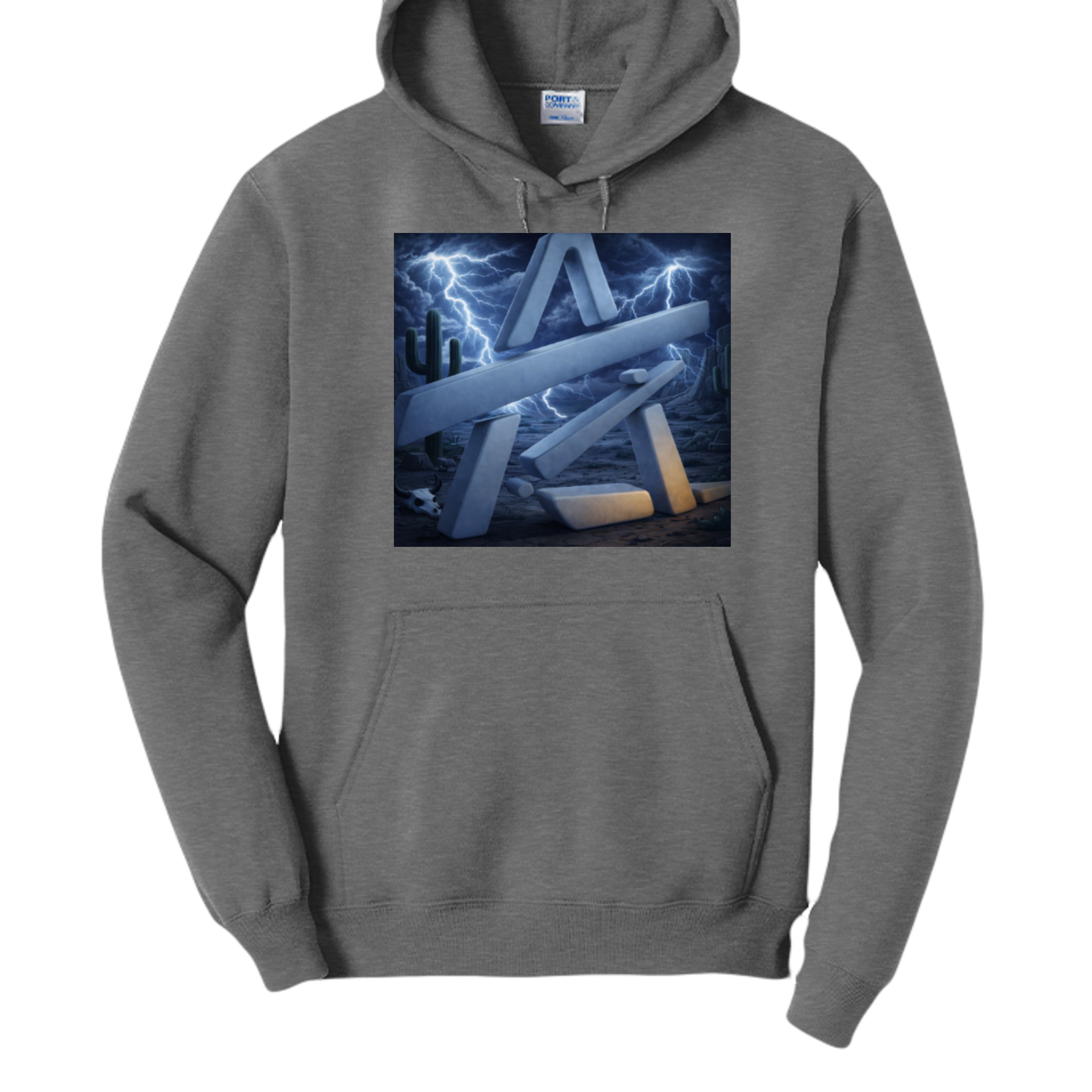 Dark Heather Grey - PC78HT - FRONT