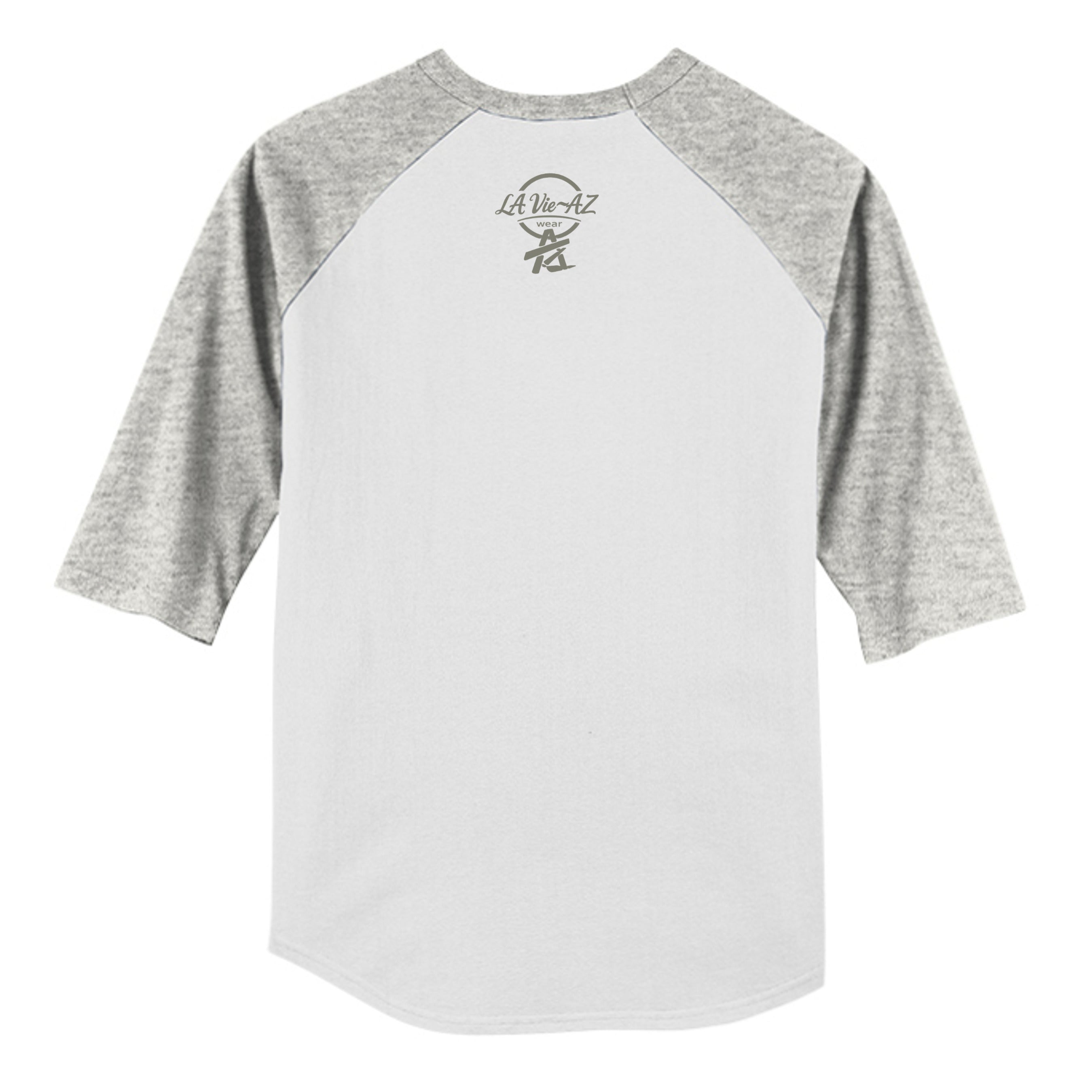 WHITE / HEATHER GREY - YT200 - BACK