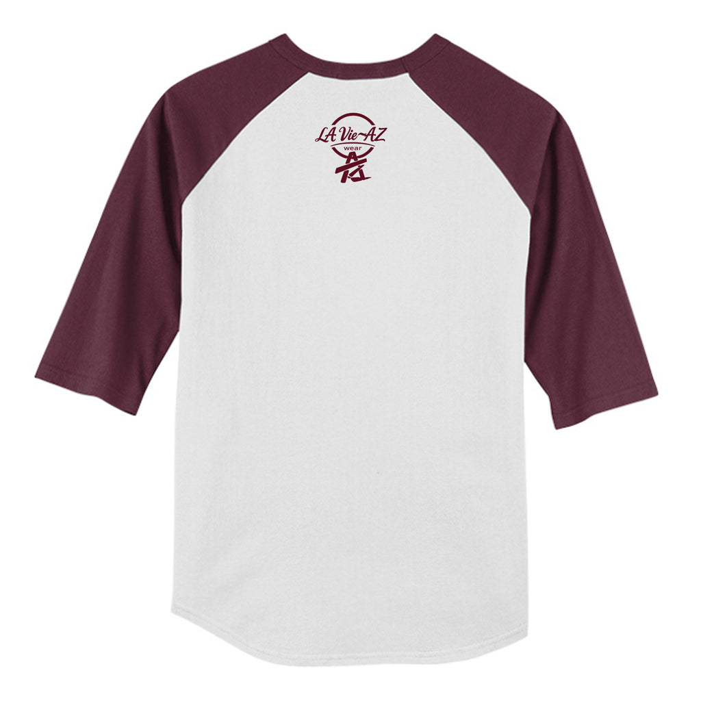 WHITE / MAROON - YT200 - BACK
