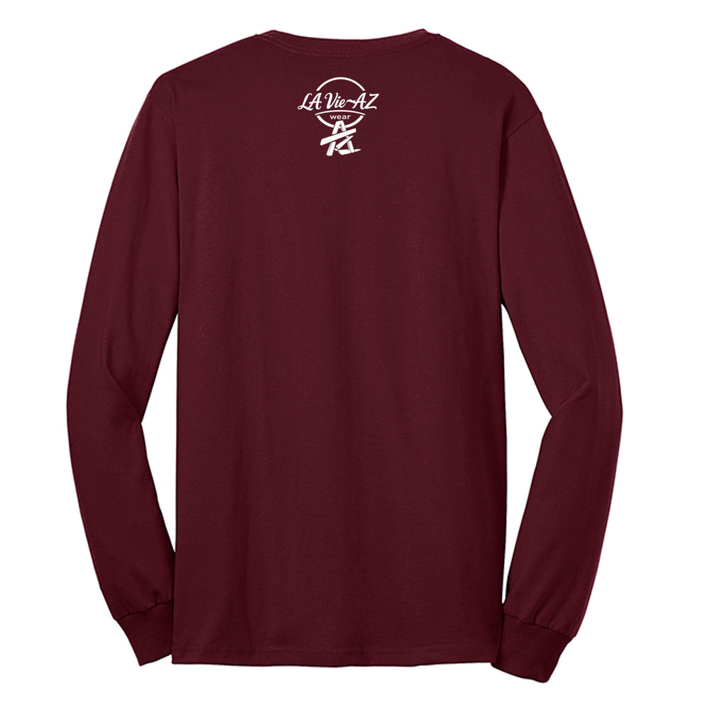Athletic Maroon - PC55LS - BACK