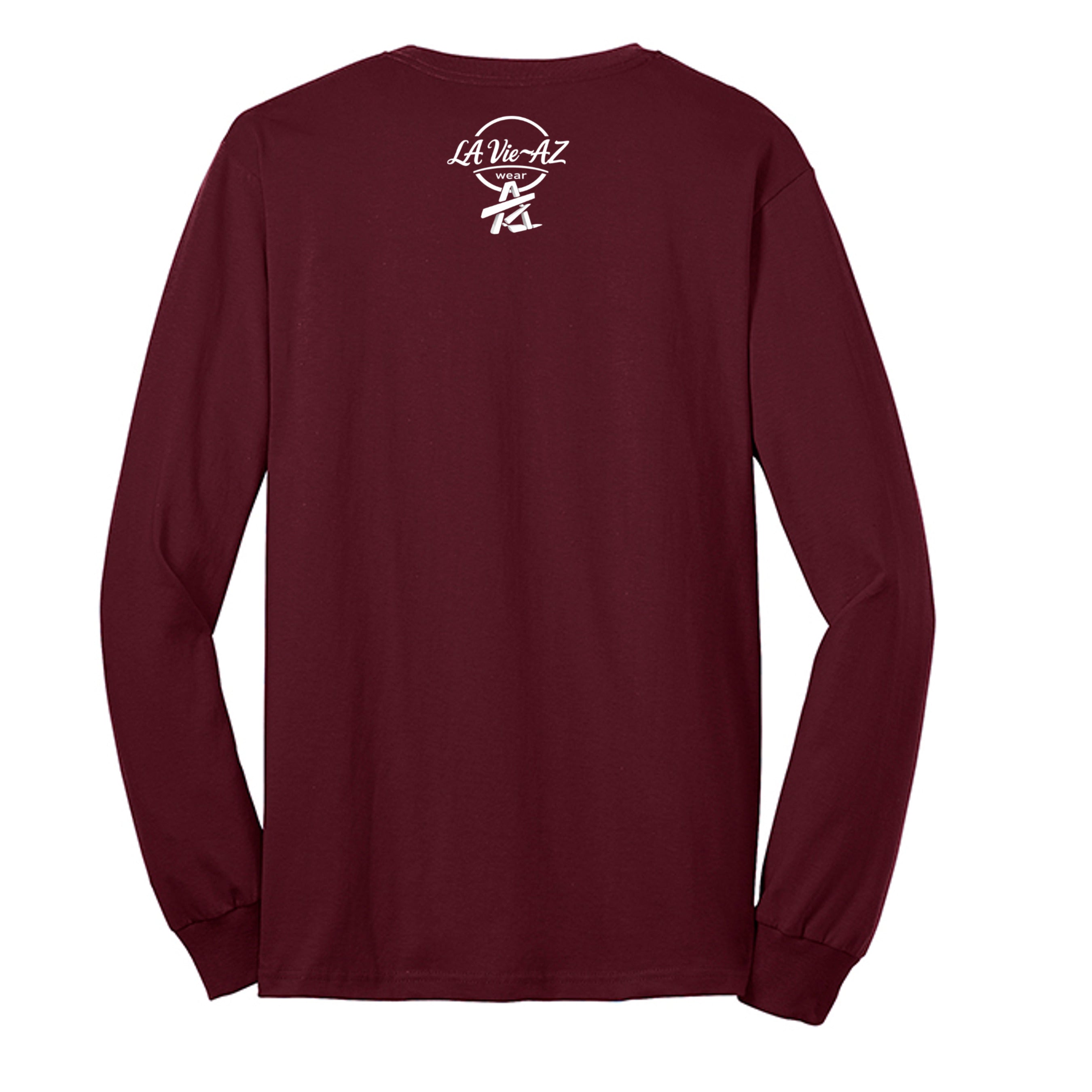 Athletic Maroon - PC55LS - BACK