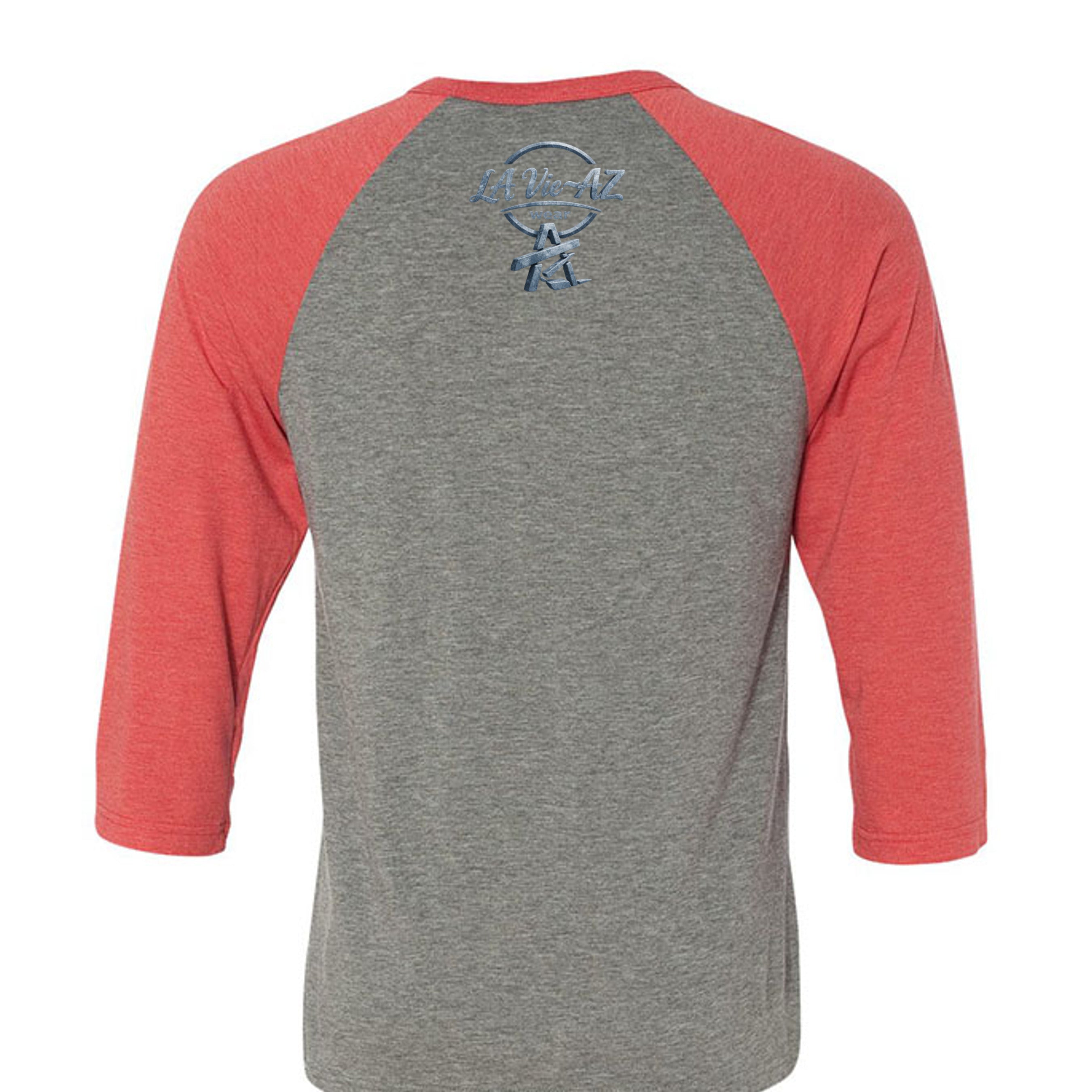 GREY/LT RED TRIBLEND - 3200 - BACK