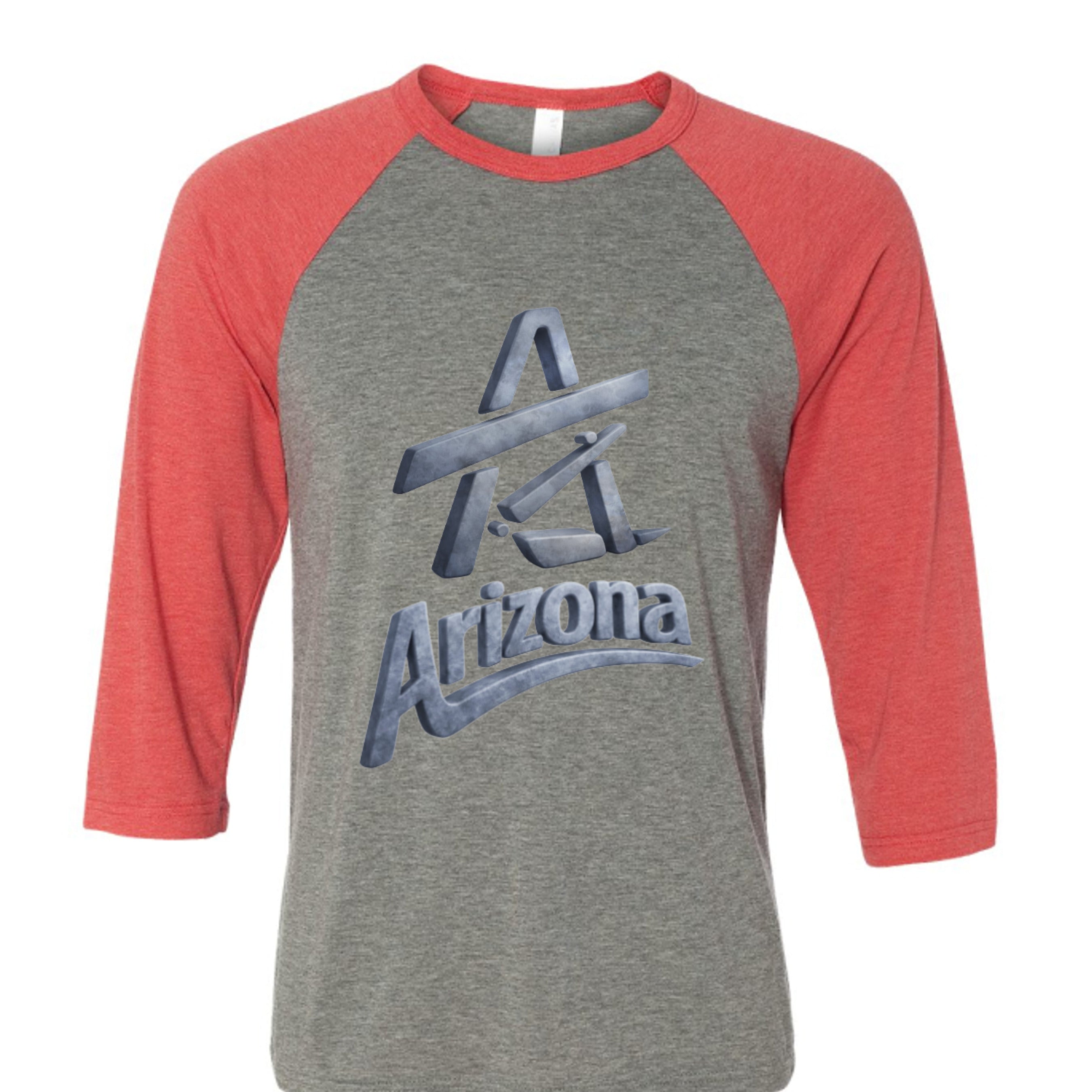 GREY/LT RED TRIBLEND - 3200 - FRONT