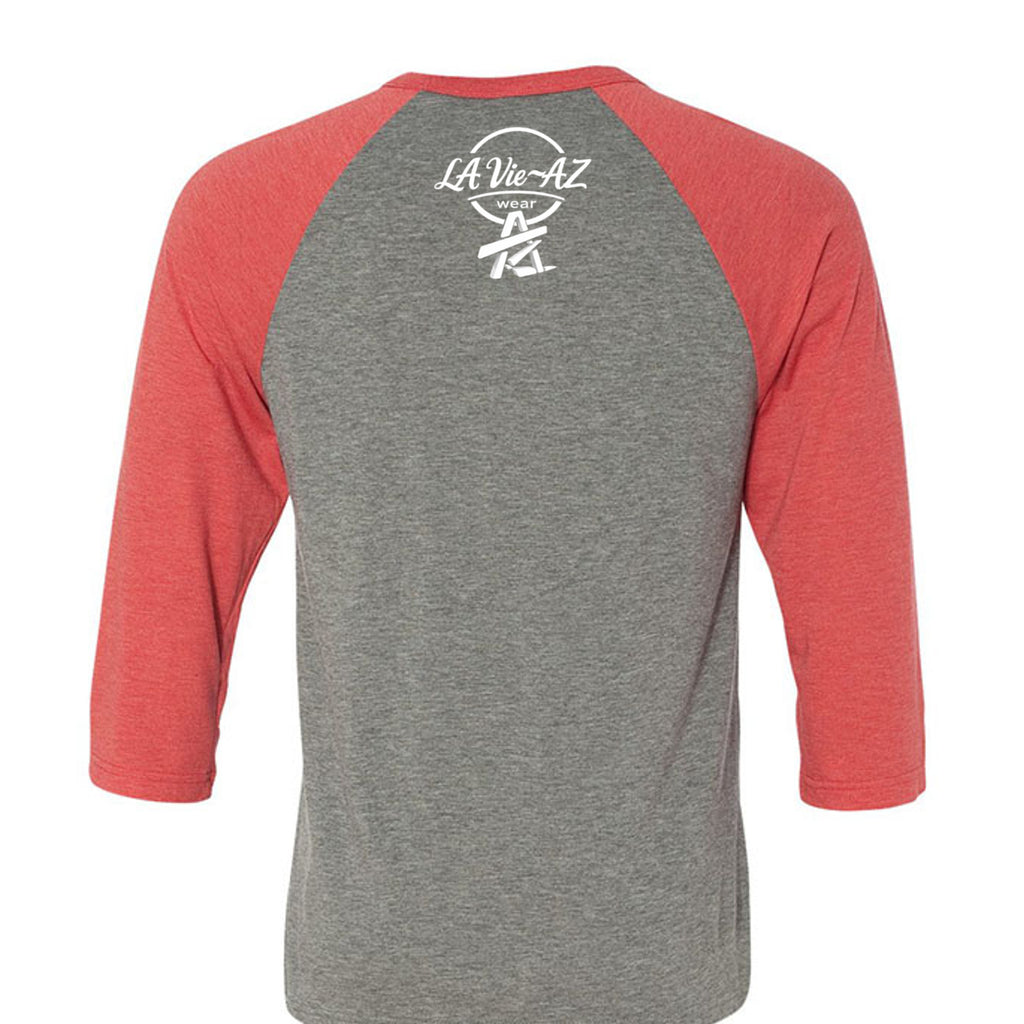 GREY/LT RED TRIBLEND - 3200 - BACK