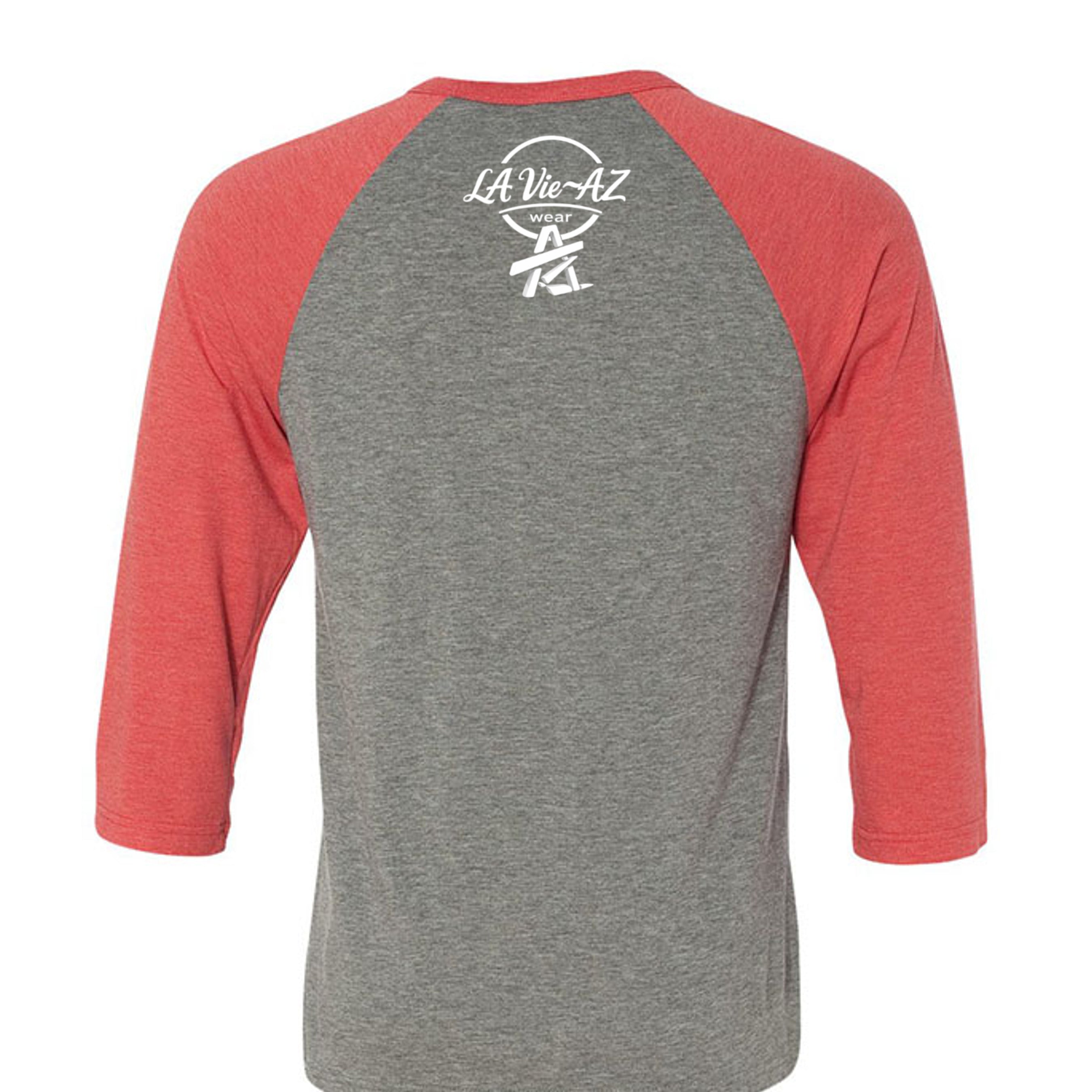 GREY/LT RED TRIBLEND - 3200 - BACK
